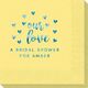 Confetti Hearts Our Love Napkins Image 1 of 5